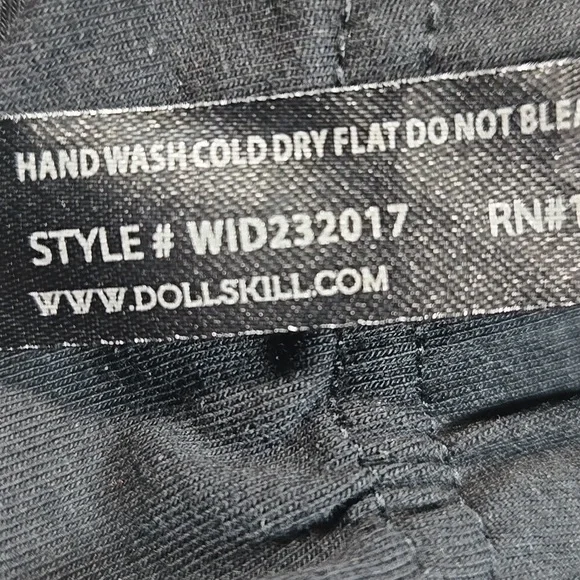 Black Gothic Gargoyle Dolls Kill Widow Womens XXL Pants Leggings Cross Zipper - Picture 8 of 8